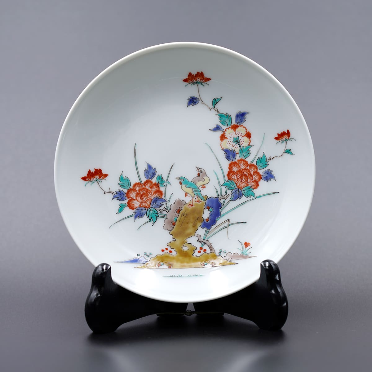 国重要無形文化財指定 十三代 酒井田柿右衛門 錦岩牡丹壺 共箱 栞 国