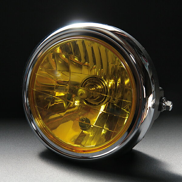 シビエCIBIEタイプ180パイヘッドライトイエローレンズメッキケ−ス