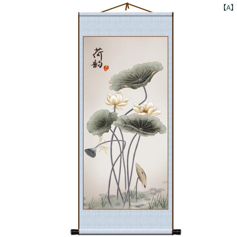 楽天市場】蓮の花 掛け軸の通販