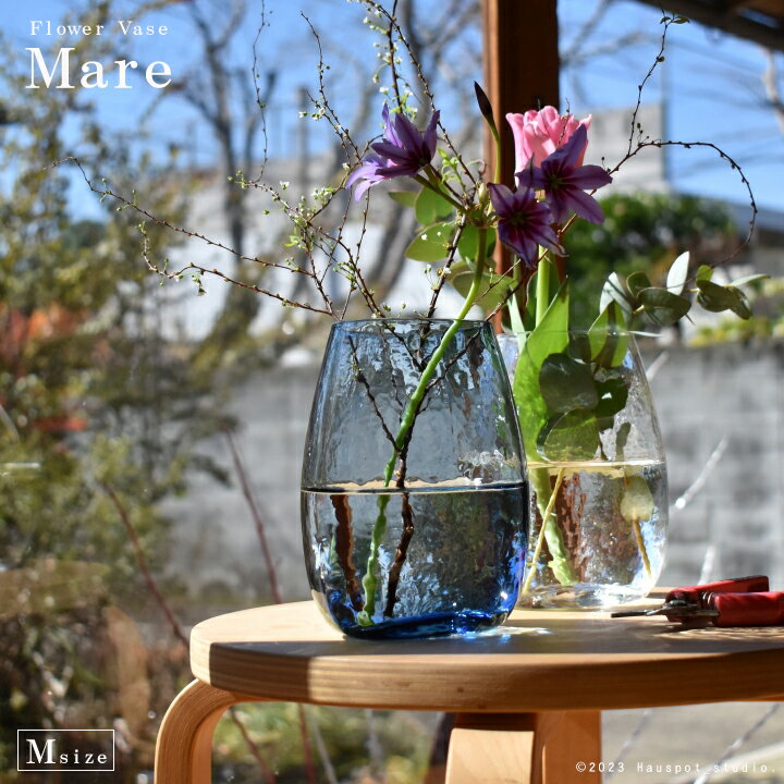 楽天市場】青 ブルー（素材（インテリア）ガラス・クリスタル）（花瓶