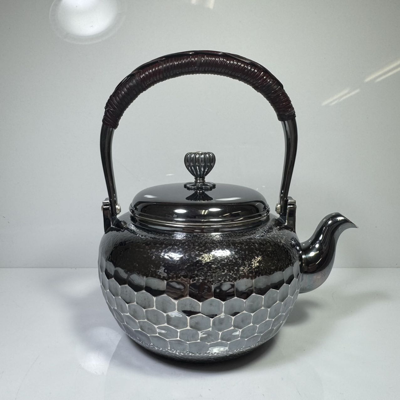 純銀製】銀瓶 やかん 急須 湯沸かし 煎茶道具 茶道具 金属工芸 約214g