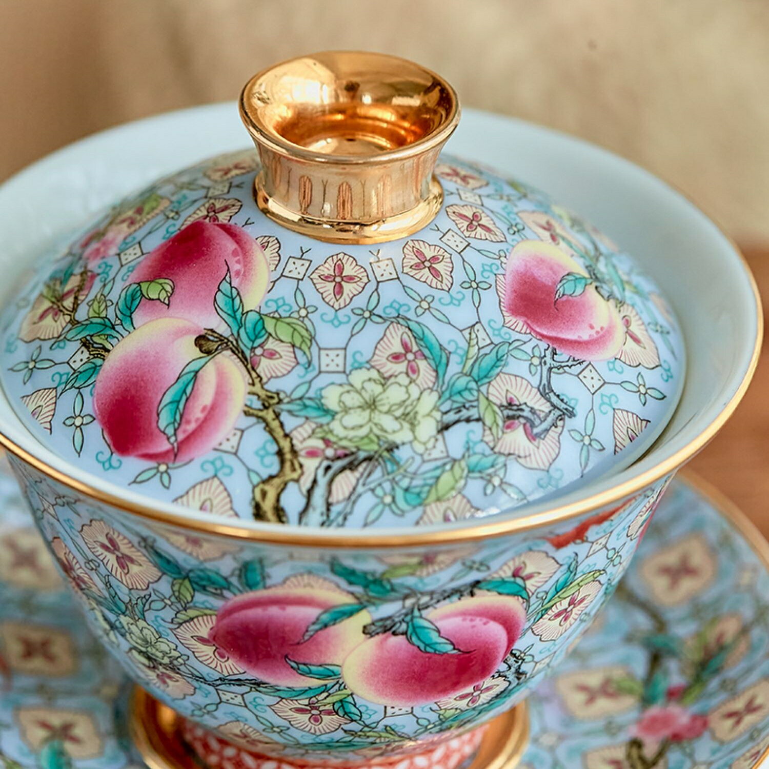 楽天市場】蓋碗 景徳鎮の通販 景徳鎮 老磁パステル万花