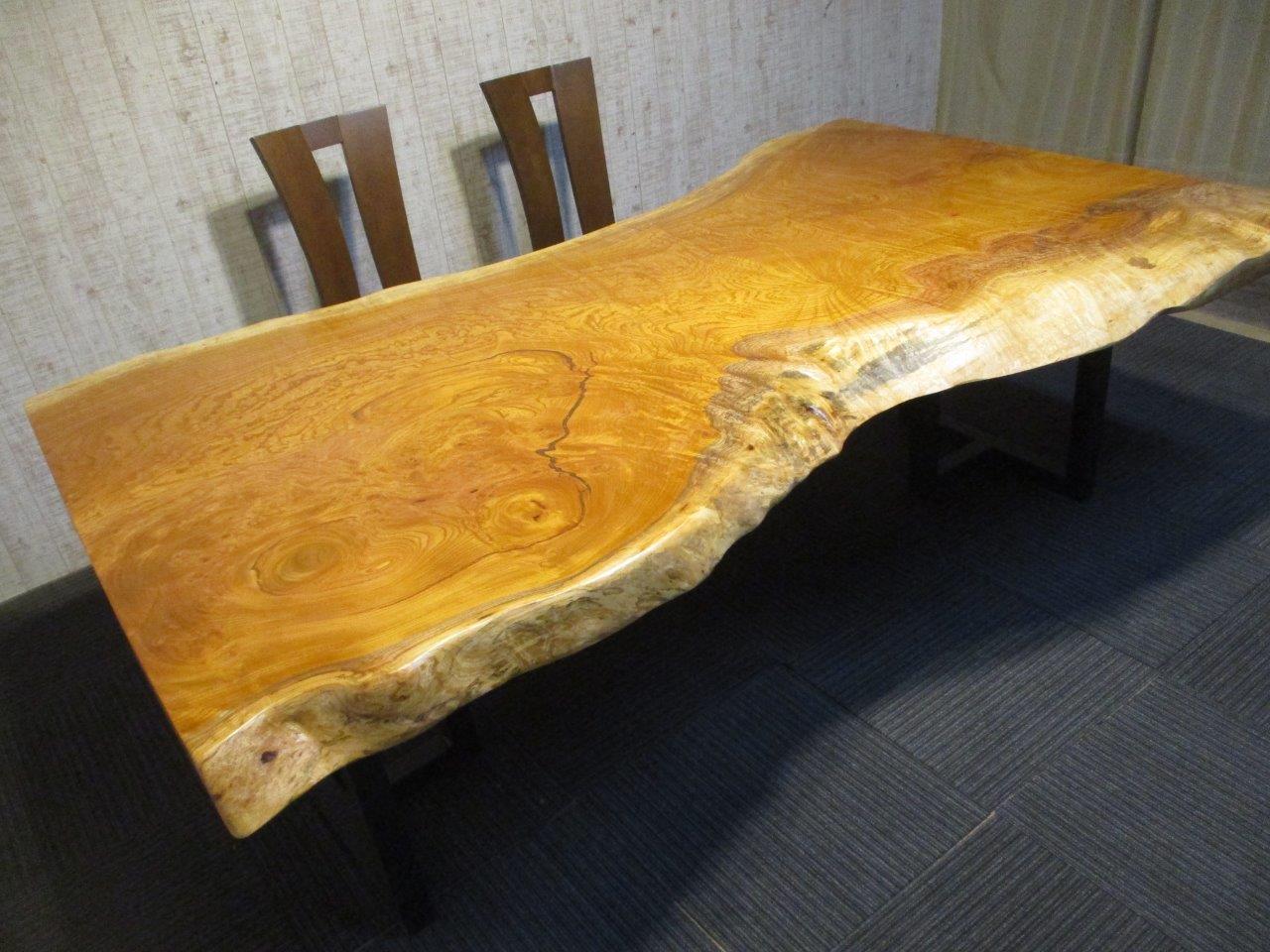 ジャパンヴィンテージ 欅の一枚板 こたつ板 天板 木製 無垢材 昭和