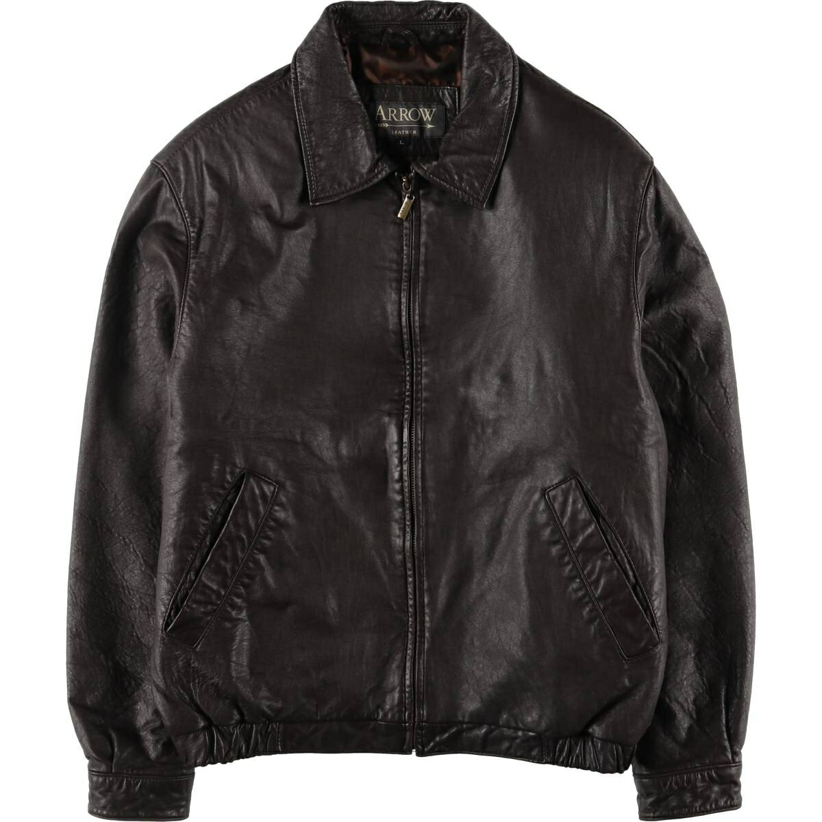 西ドイツ製 短丈 レザージャケット スウィングトップ フェードブラック 黒