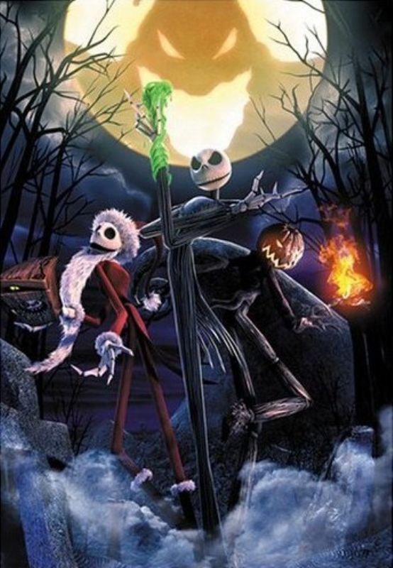 ♥️ナイトメア・ビフォア・クリスマス ジャック 水晶風ガラス