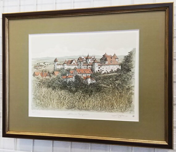 値下げ‼️ 織田義郎風景画 絵画・額縁・織田義郎・風みどりⅣ