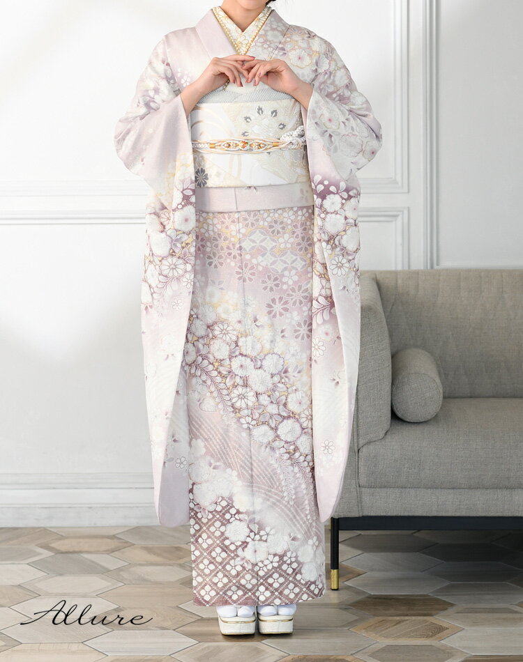 振袖フルセット 白 振袖フルセット 白 お振袖フルセット 7点セット 白