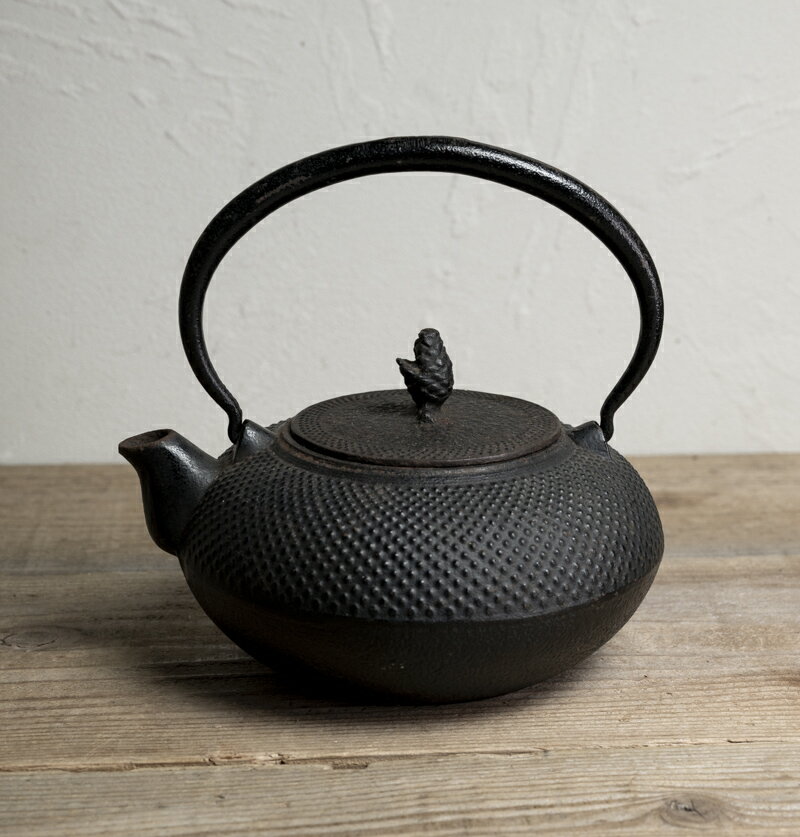 鉄瓶 銘なし 黒粒 錆 穴なし ケンケン昭和レトロ館 購入 鉄瓶 銘なし