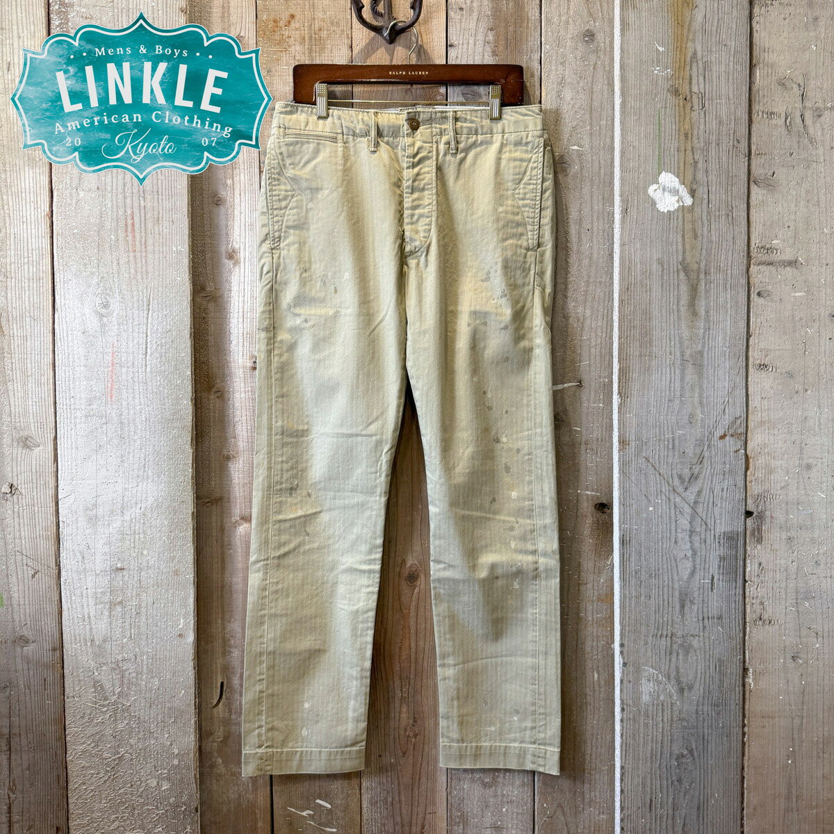 たけ美品 RRL ミリタリーチノ コットン ポロラルフローレン 楽天市場