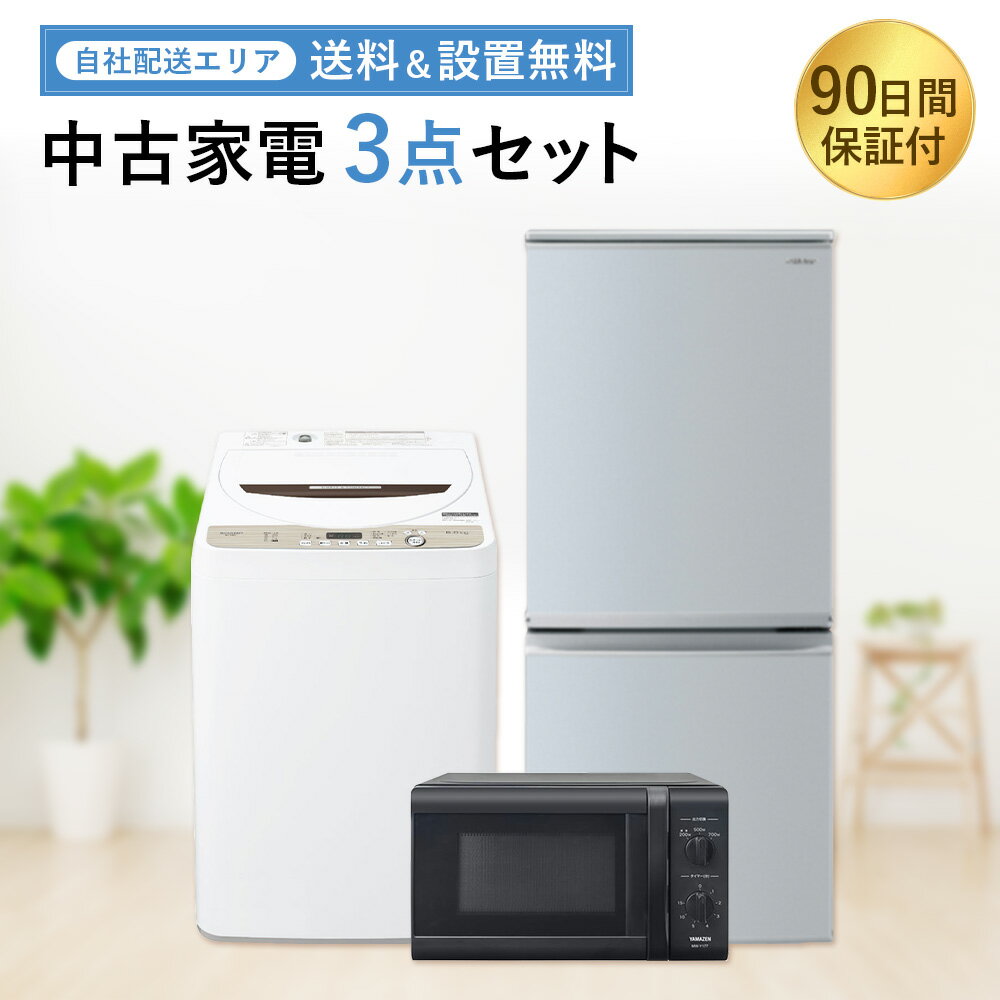 生活家電3点セット 冷蔵庫 洗濯機 電子レンジ 格安 お得 お買い得d3949