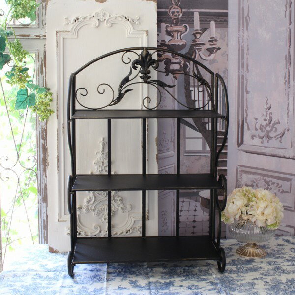 アンティークのブロンズスチールラック 2点セット ヴィンテージ 楽天