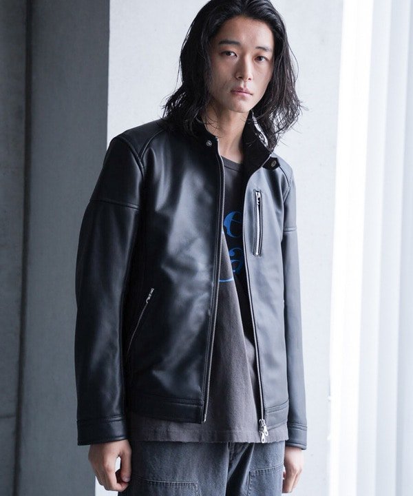 楽天市場】シープ シングルライダースジャケットの通販