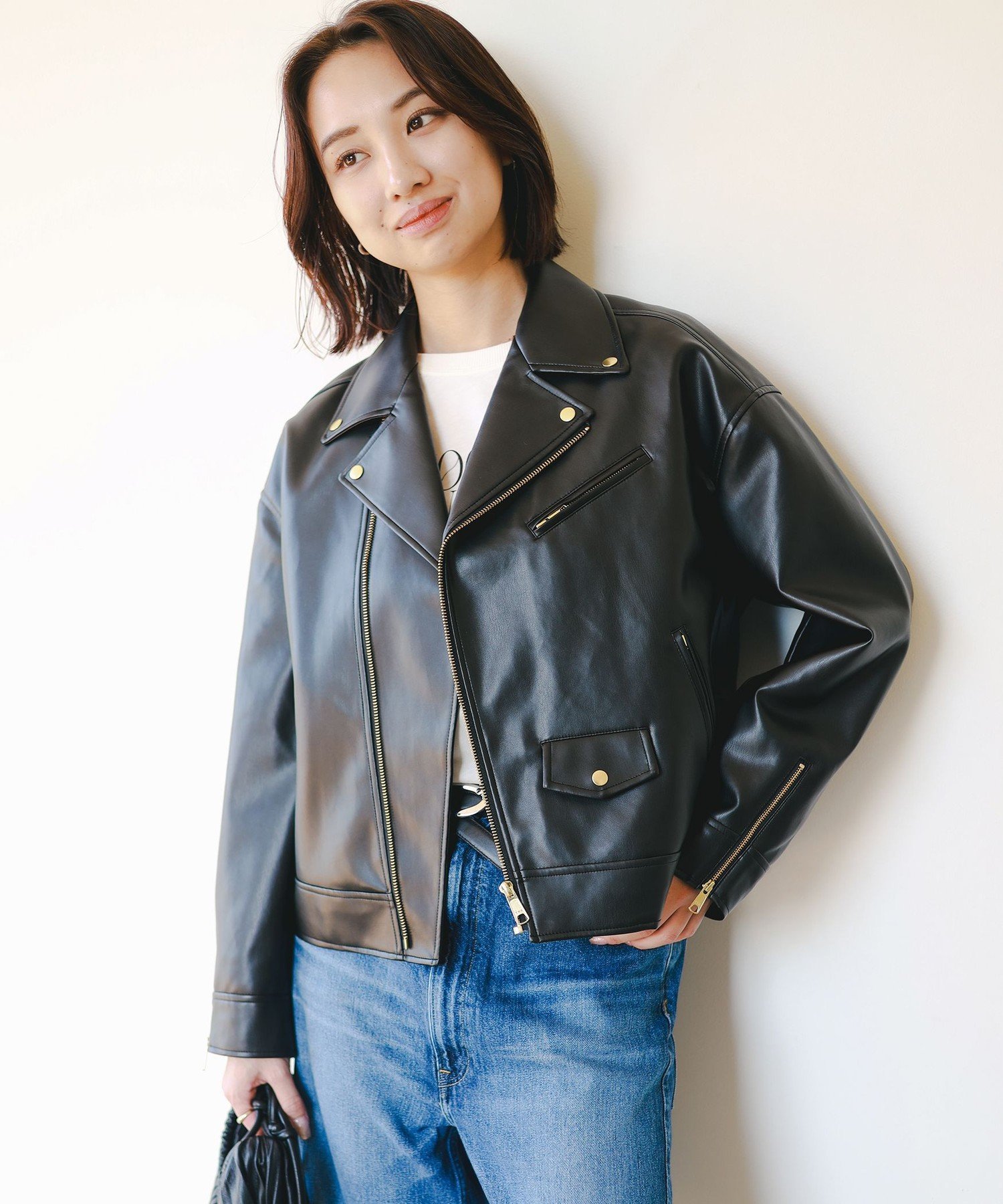 楽天市場】beams heart / フェイクレザー シングルライダース