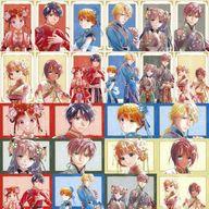 ふしぎ遊戯 翼宿 井宿 缶バッジ アクリルキーホルダー W賞クリアしおり