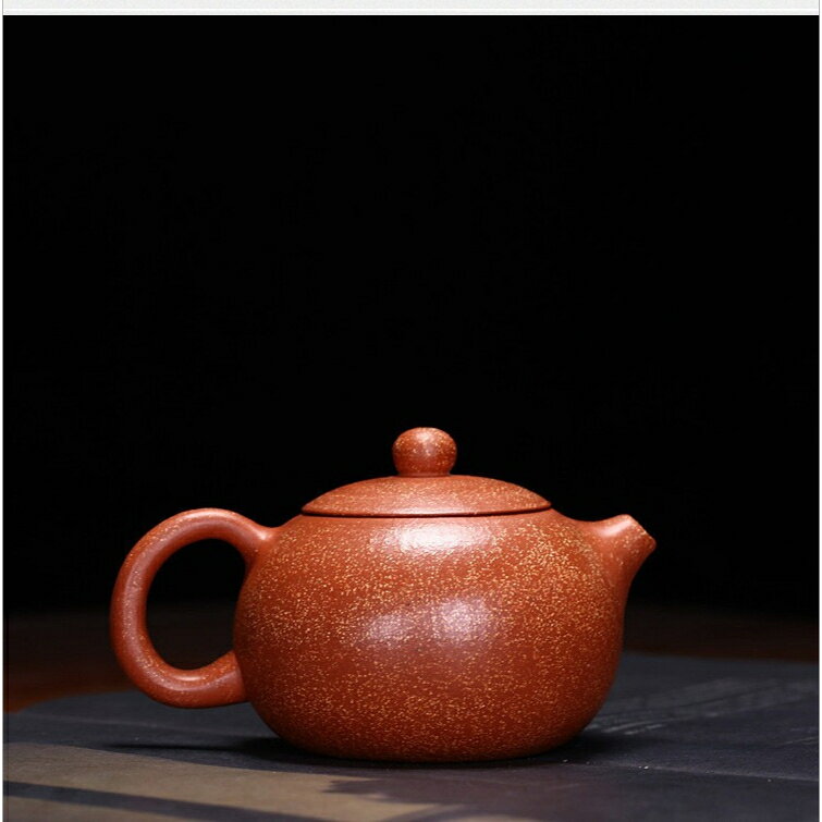 煎茶道具 允公造紫砂壺 底款『茶香秋夢後 允公製』紫砂壺 朱泥 急須