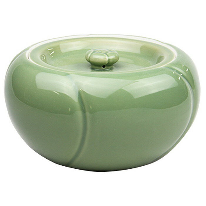 茶道具 貴山造 飛青磁 水指 捻梅水指 共箱 / 茶事 茶道具