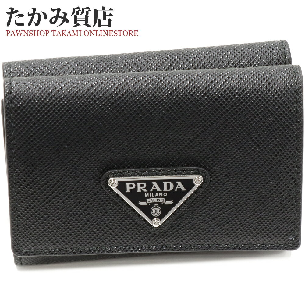 楽天市場】プラダ サフィアーノ 三つ折りの通販