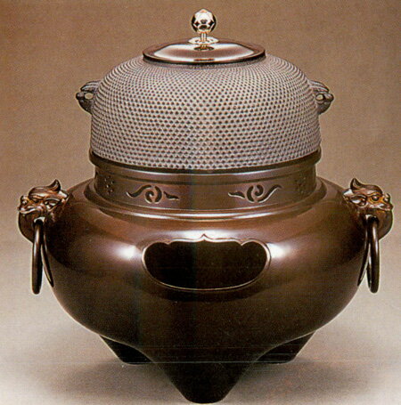 茶道具 唐銅風炉師 藤井宗喜作 青銅 花入 茶道具 唐銅風炉師 藤井宗