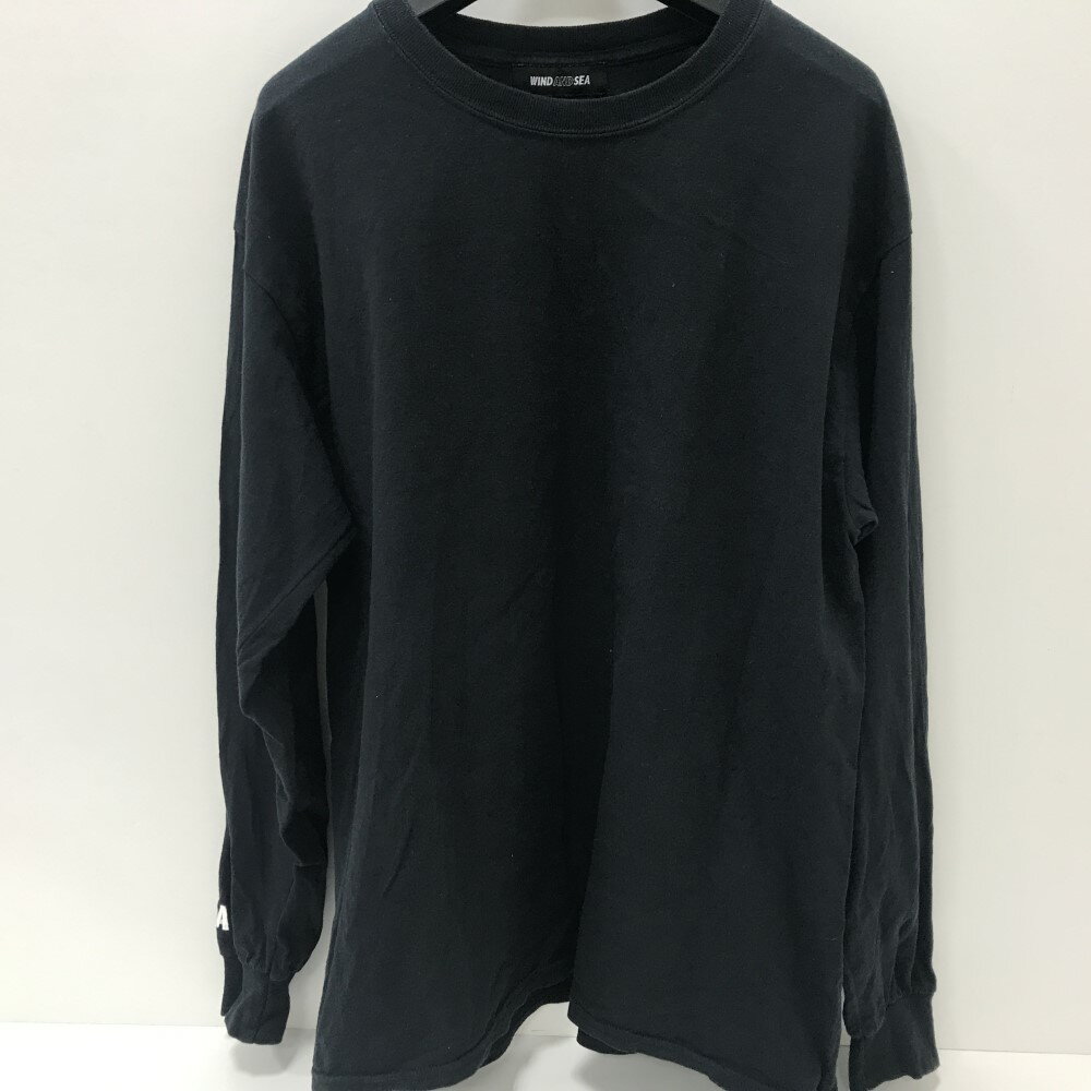 Windandsea SEA ロンT ヴィンテージ加工XLサイズ ブラック 古着WIND