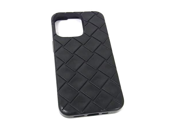 BOTTEGA VENETA ブラック iPhoneケース15promax Bottega Veneta Black