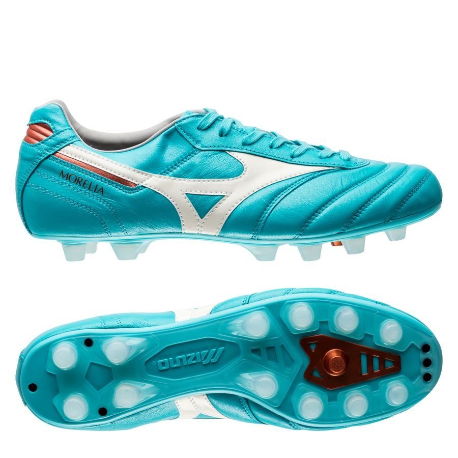Mizuno Morelia II Made in Japan FG Azure Blue - Blue/White/Copper