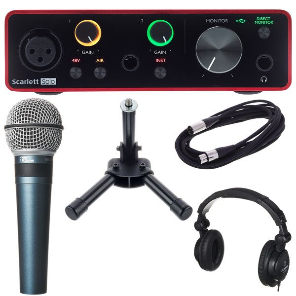 Focusrite Scarlett Solo 3rd Podcast Set – United States