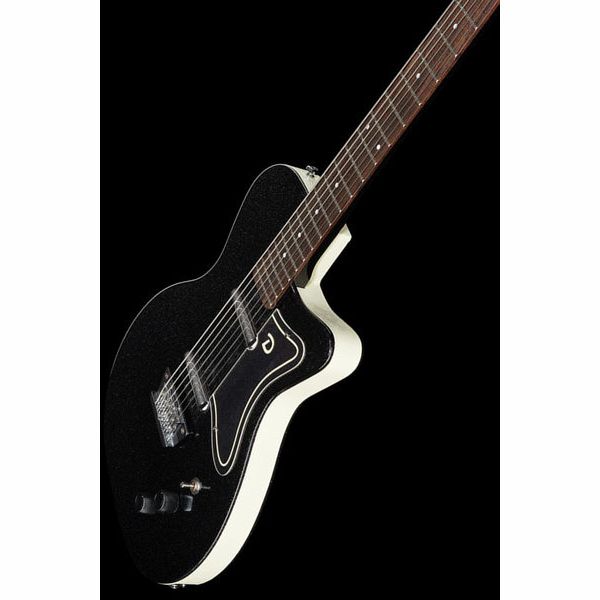 DANELECTRO エレキギター ブラック/ホワイト D59 ビザールギター