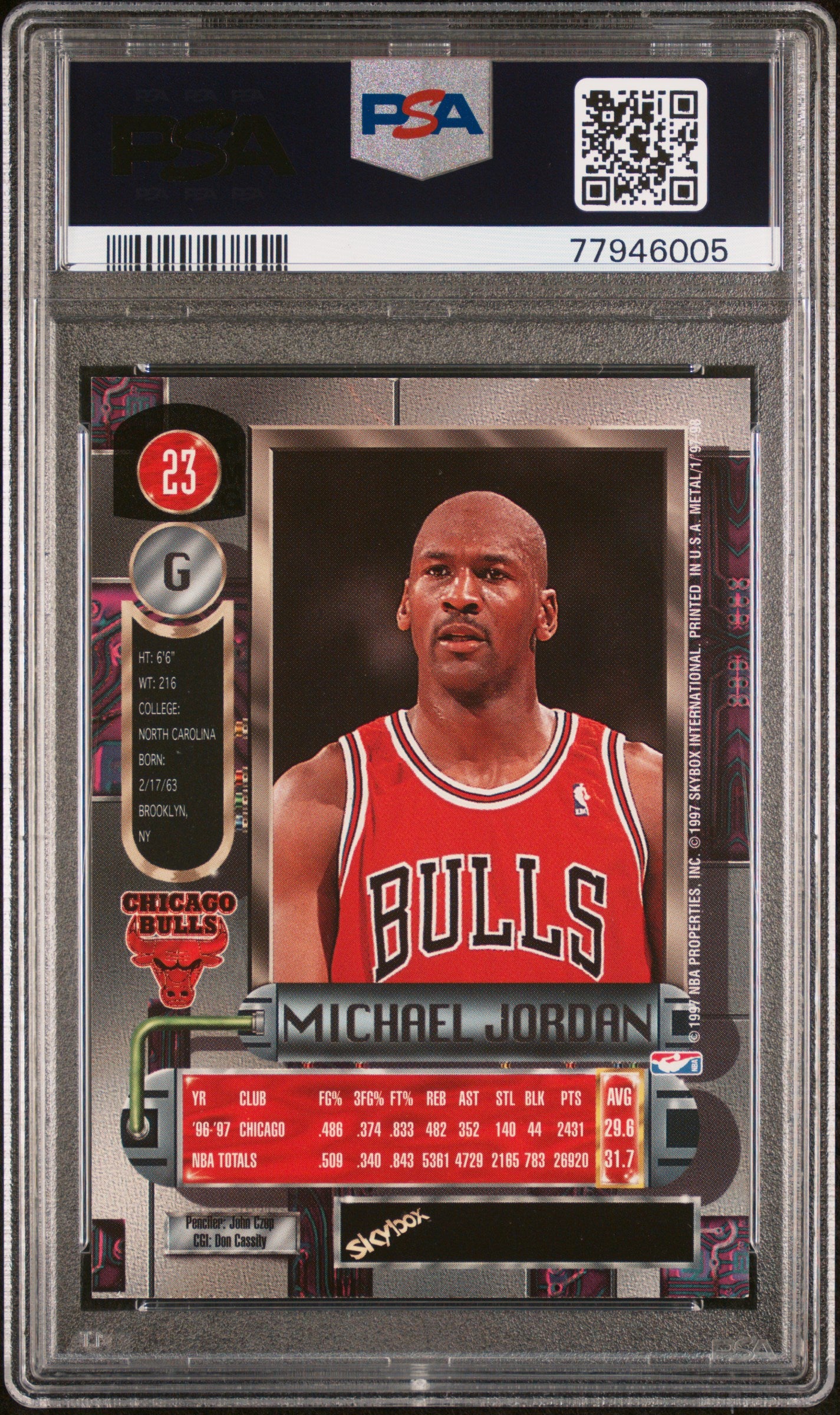その他 PSA8 1997 l Universe Michael Jordan その他 PSA8 1997 l