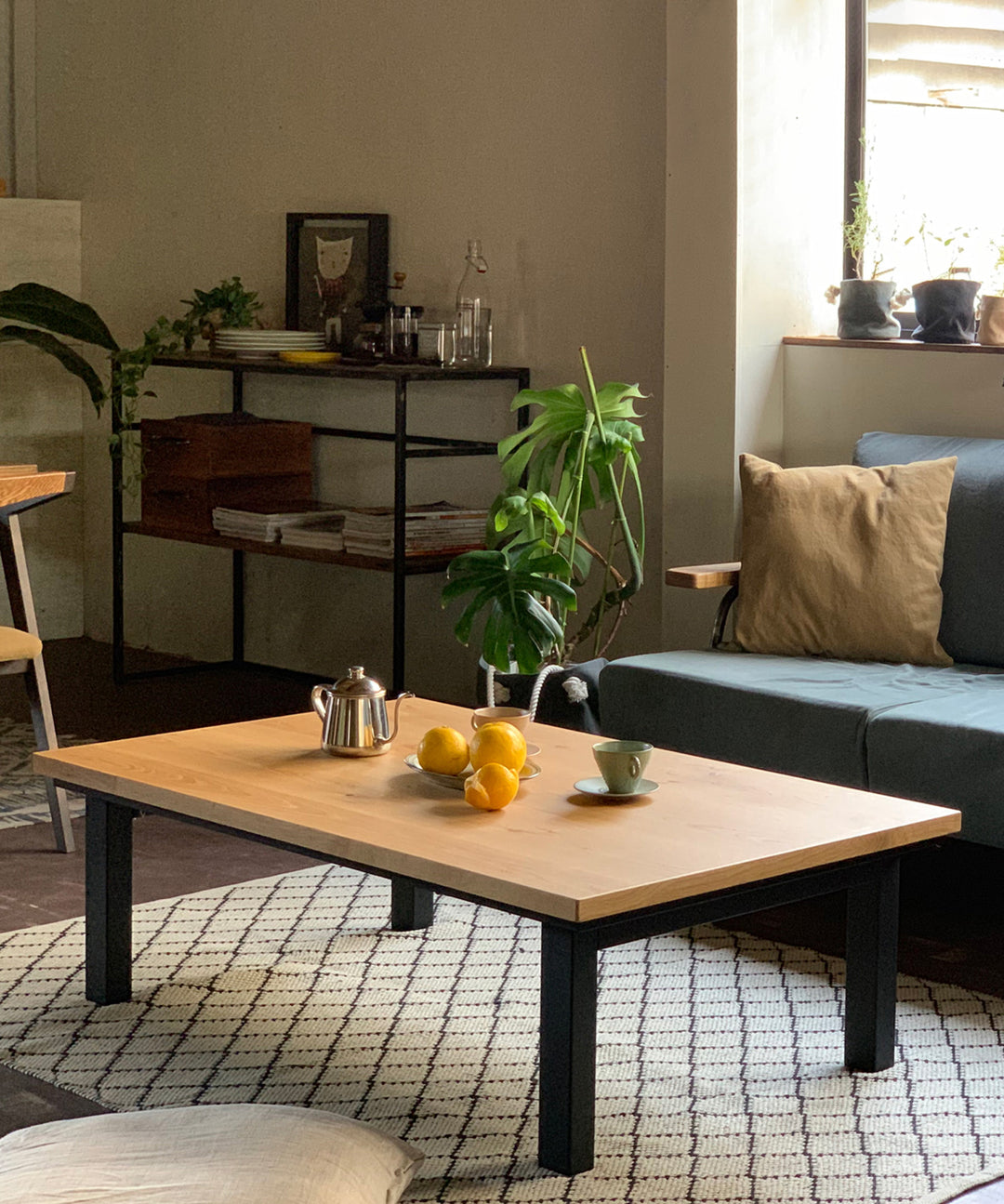 Nichibi Woodworks SAI コタツテーブル - コの字＆4本脚の2WAYデザイン