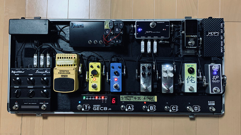 SPIRIT StompManをライブで活用するエフェクターボードを公開 | 青空