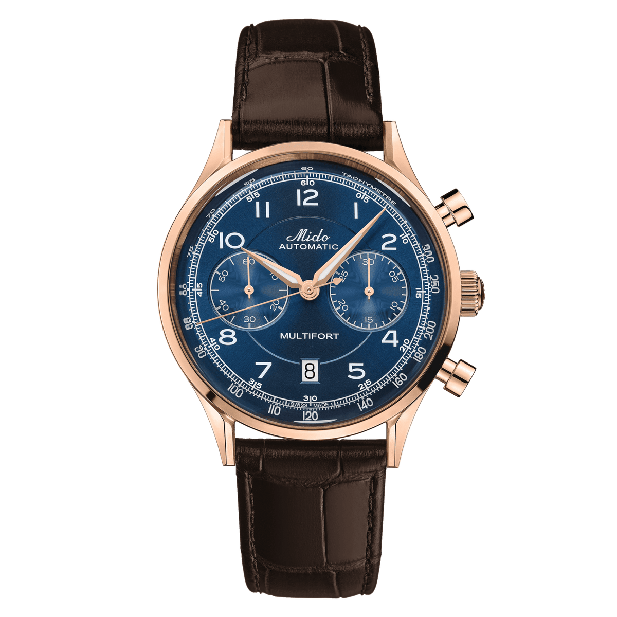Mido Multifort Patrimony Chrono Blue Dial Men's Watch