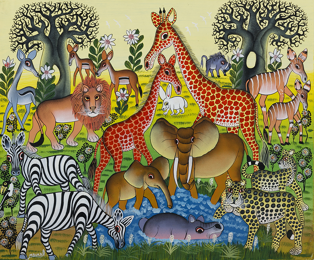 バオバブの木 絵画 バオバブの木 - ティンガティンガオンラインショップ