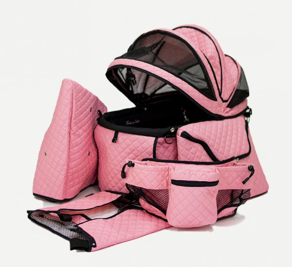 犬用天使のカート ポルテ・マットキルト・モカ Sサイズ フレームセット