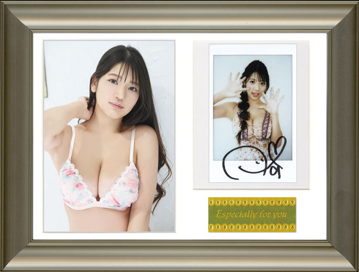 藤乃あおい 直筆サイン入り チェキ 超ハイレグ ハミ乳 変形水着 DVD