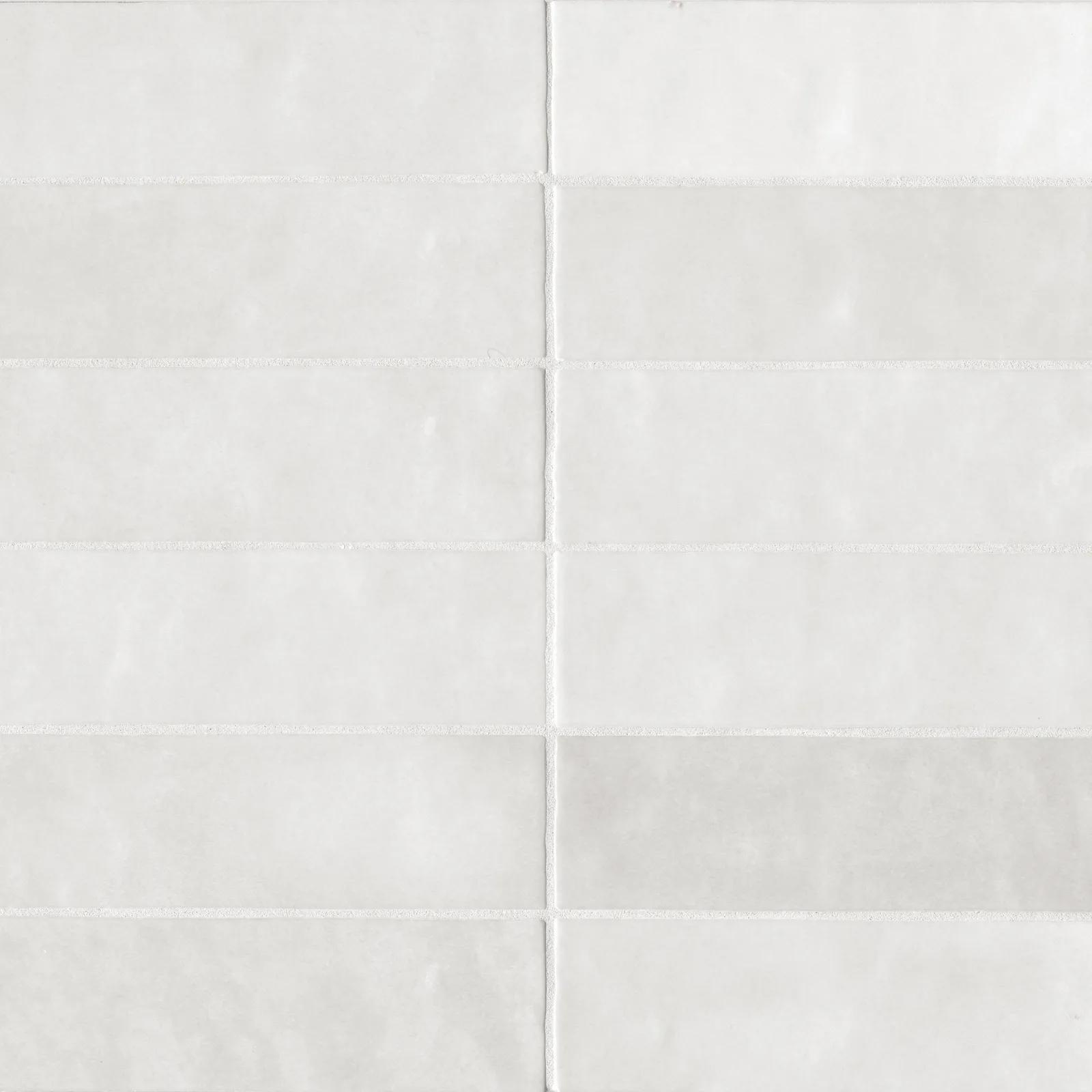 Cloe White 2.5X8 Gloss Glazed Ceramic | Tilemart
