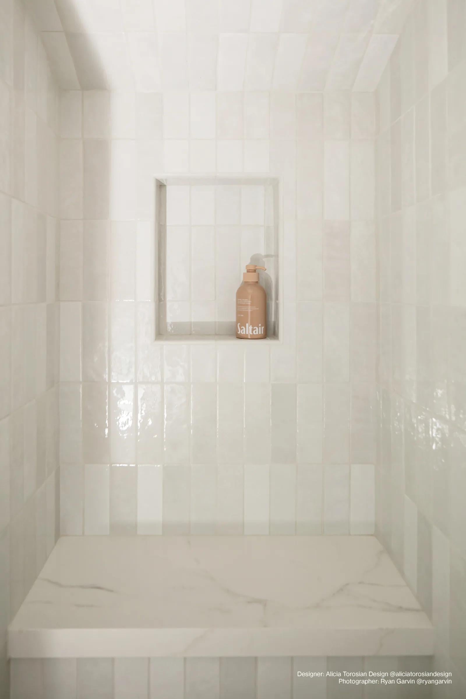 Cloe White 2.5X8 Gloss Glazed Ceramic | Tilemart