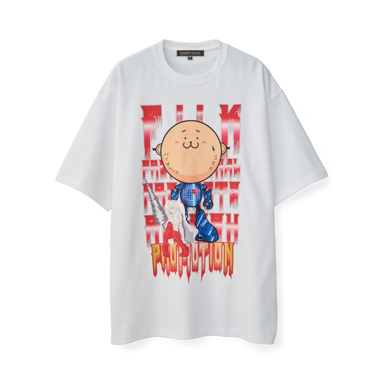 beauty・beast 20471120 COLLABORATION S/S TEE _3・white - tity