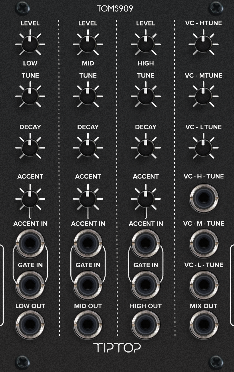 909 Analog Drum Modules - Tiptop Audio