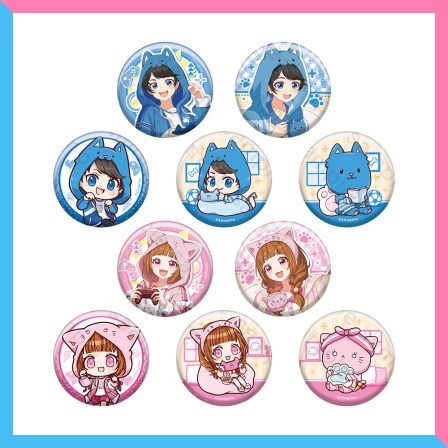 ちろぴの GIGO限定 ホログラム缶バッジ ちろる ぴの 8種セット 未開封 ちろ