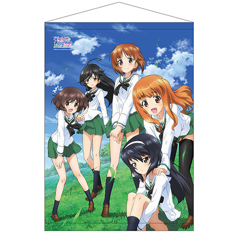 大洗美人姉妹図 版画 ガールズ&パンツァー 専用額縁付き 大洗美人姉妹