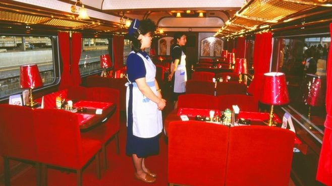 鉄道関連42□食堂車メニュー表 日本食堂 ☆昭和30年代？