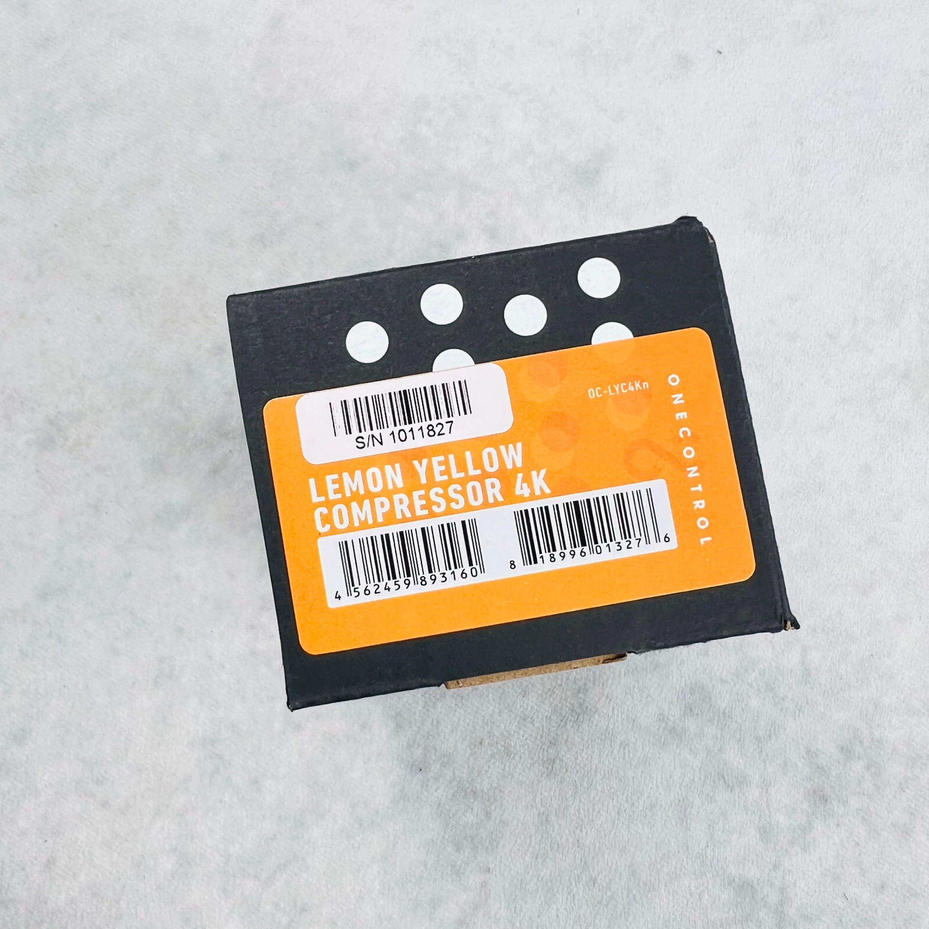 One Control Lemon Yellow Compressor 4k Pedal 2010s | Tone Wolf