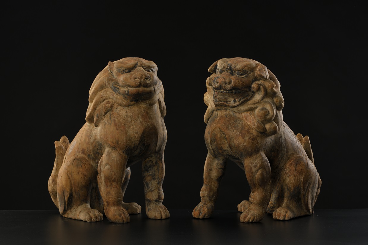 木造獅子狛犬一対 | TSUNAGU