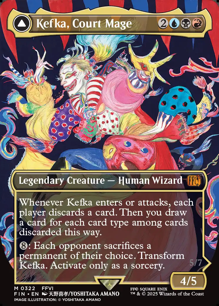 MTG 人造魔導士、ケフカ 日本語 foil 天野 イラスト 人造魔導士