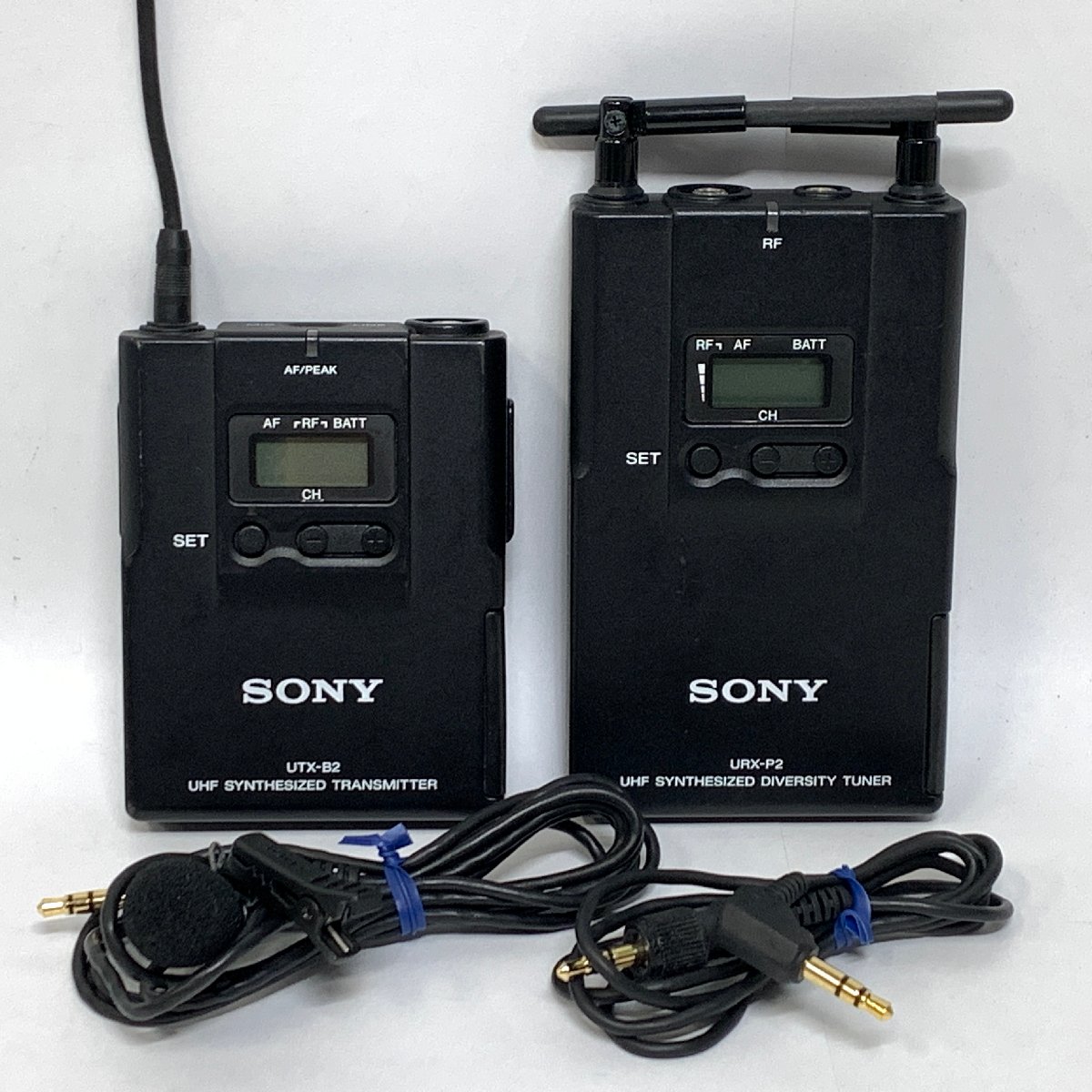 ソニーワイヤレスピンマイクセットURX-B2/P2 SONY UWP-V1 URX-P2 UTX