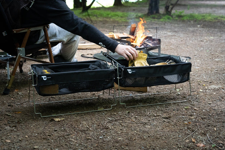 Camping Storage Container] Bucket Shelf Mesh - Tokyo Craft
