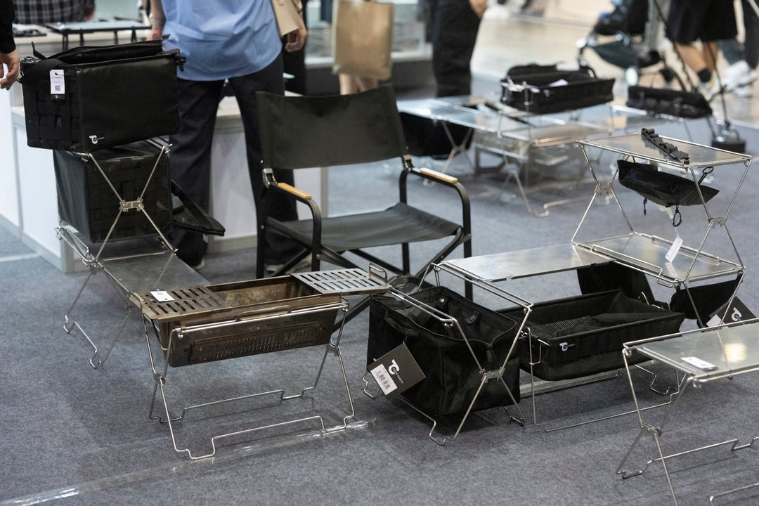 キャンプ収納コンテナ】バケットシェルフメッシュ - 東京クラフト