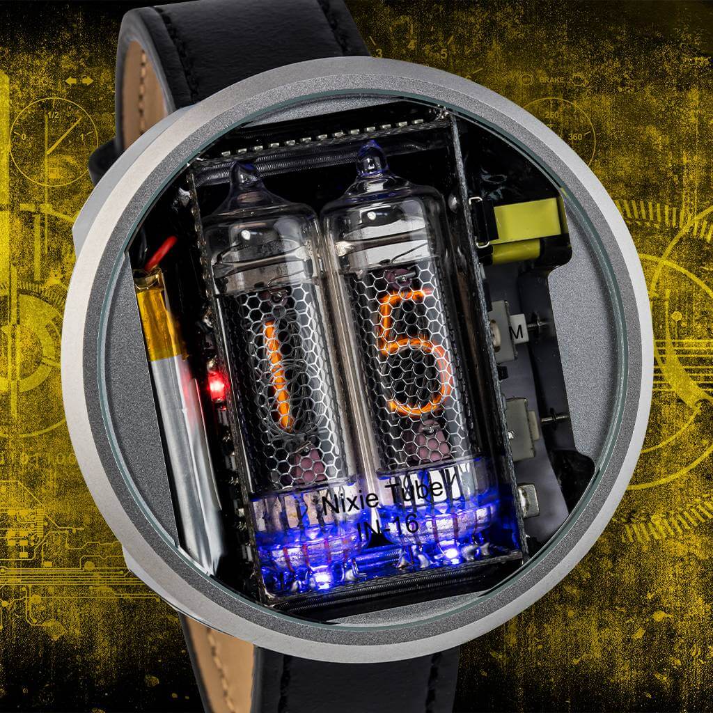 Retrofuturistic Watch | Model 2 Nixie Tube Watch | Tokyoflash Japan