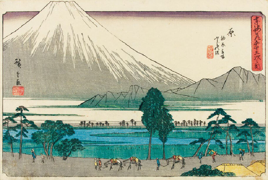 広重 東海道五十三次 超豪華版復元浮世絵 保永堂版初摺 額付き 全作品