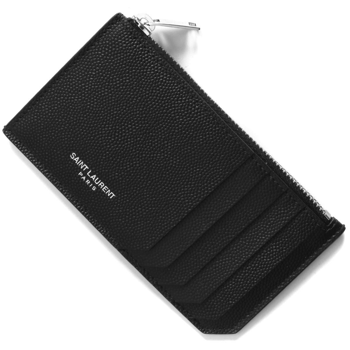 最終値下げ‼️】YSL 黒 レザー カードケースイブサンローラン